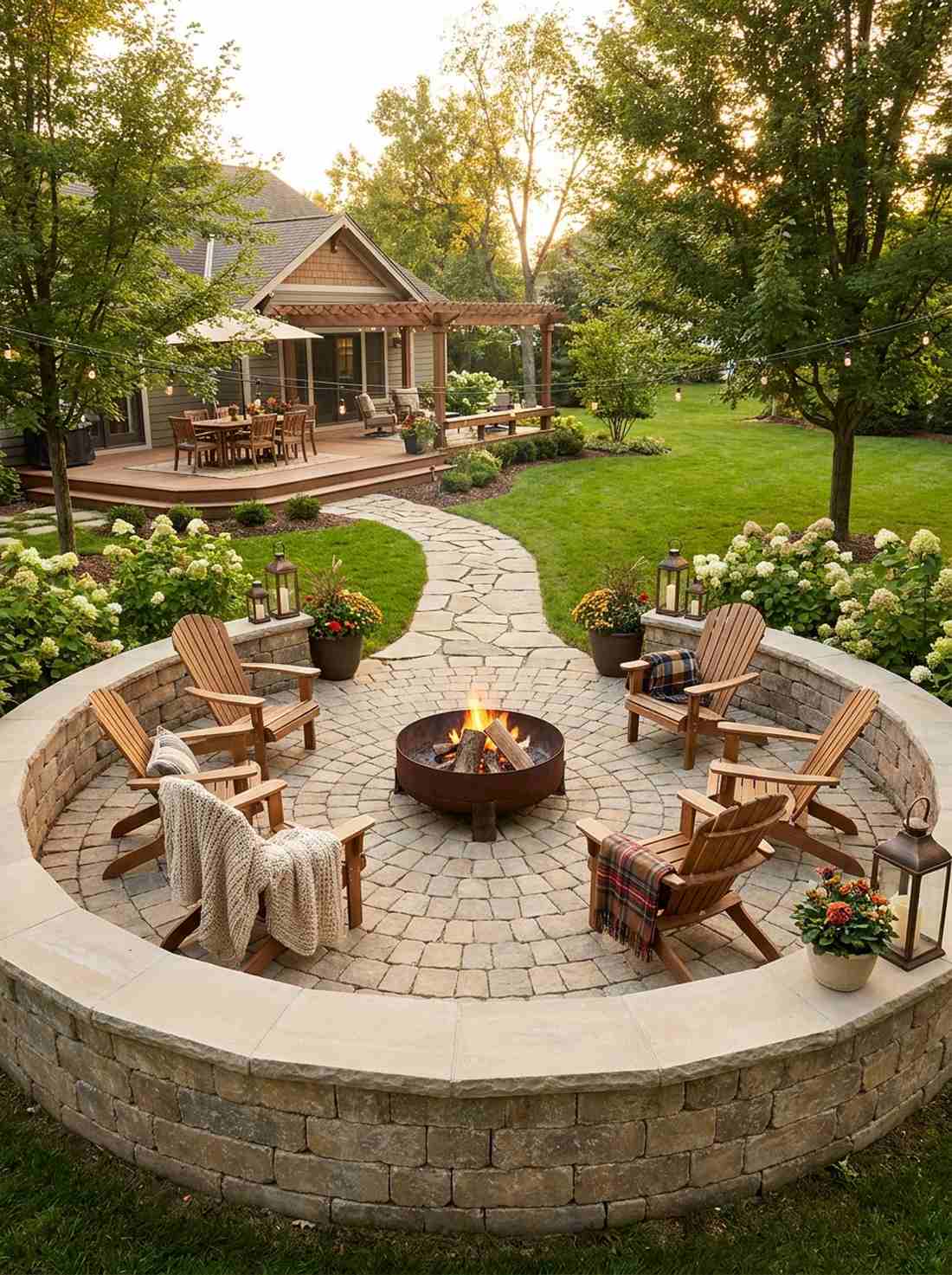 stone path gathering circle