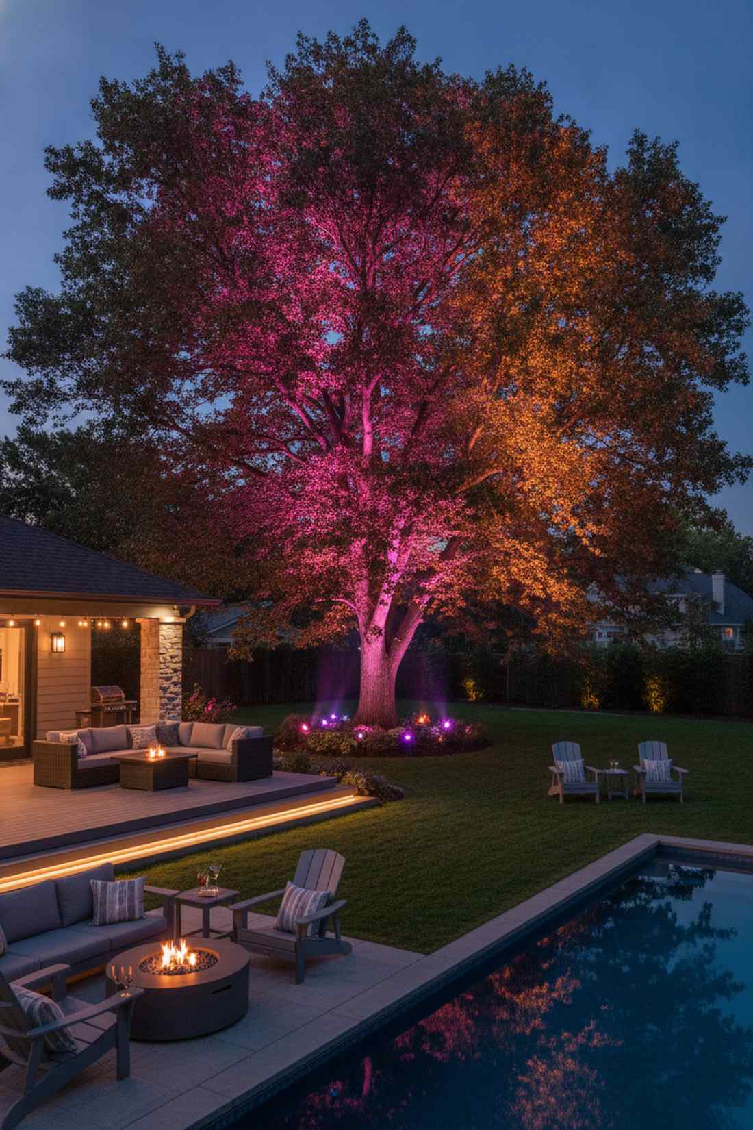 color changing seasonal accent lighting