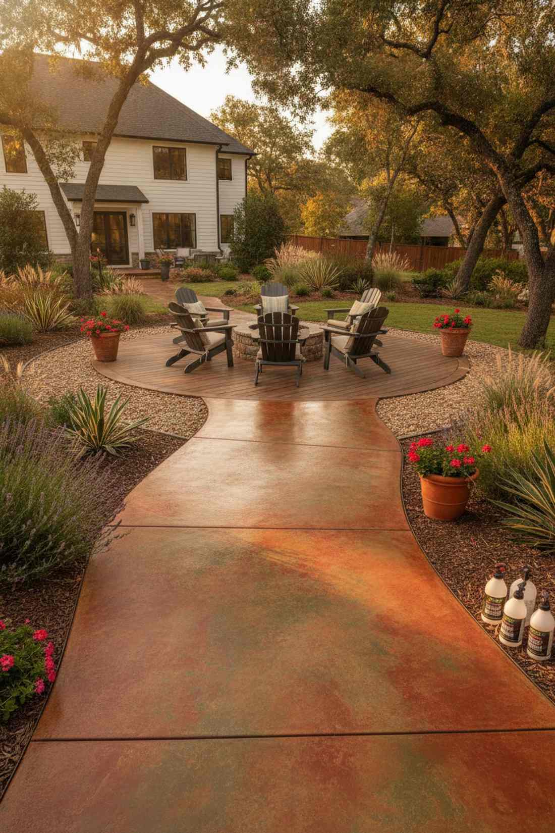 colored concrete stain