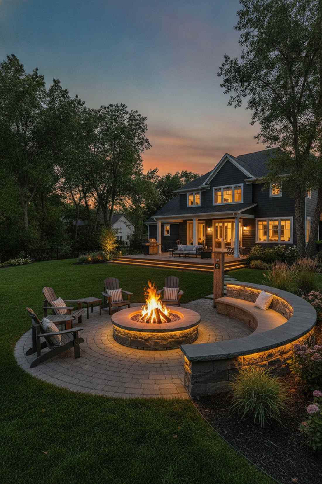 fire pit perimeter lights