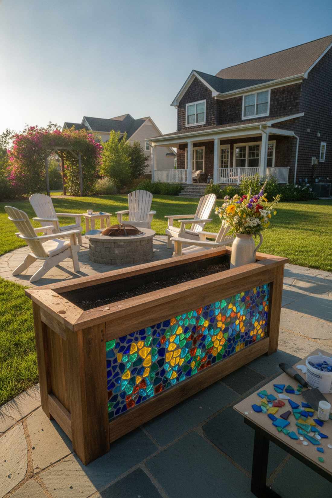 mosaic tile accent