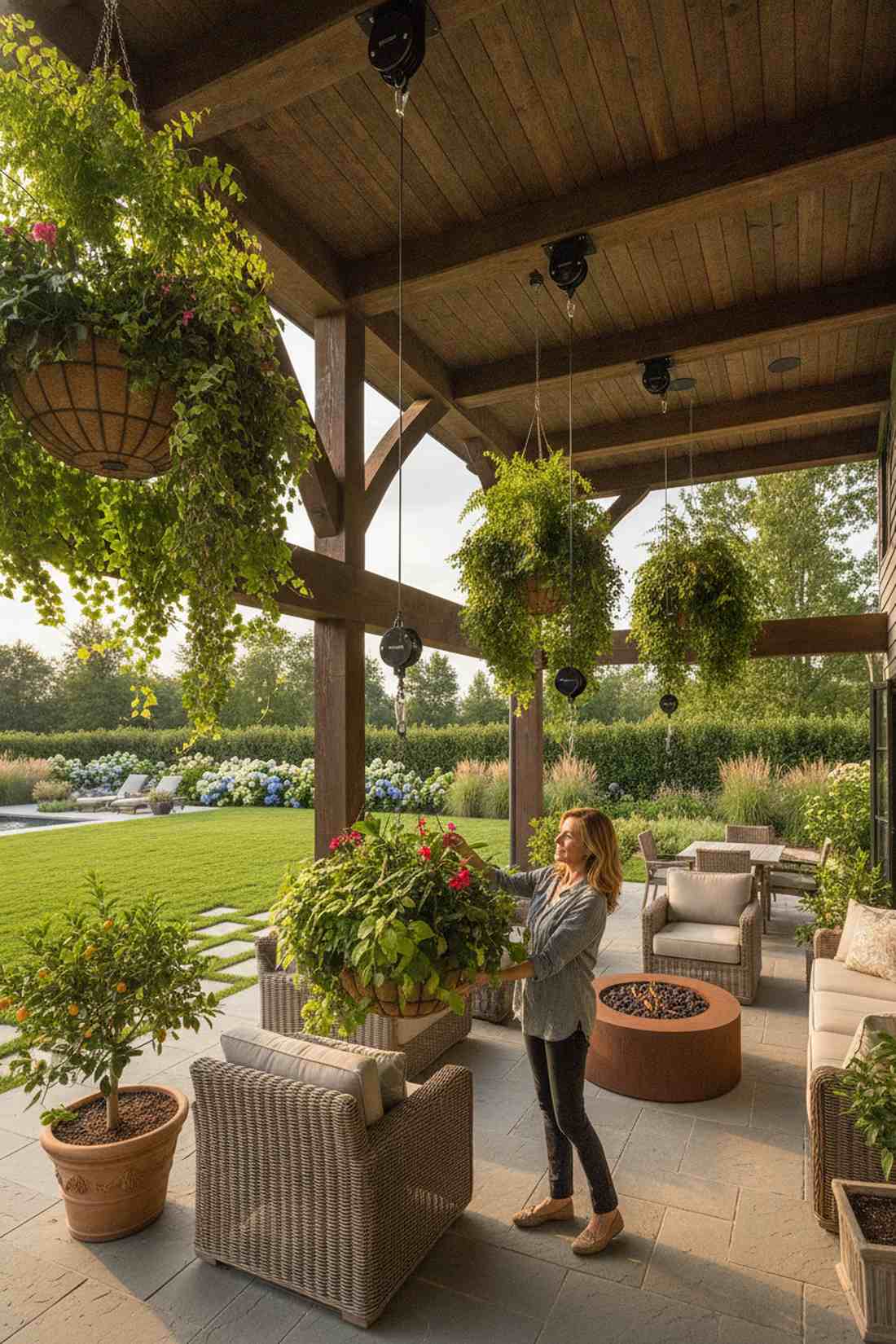 pulley system gardens
