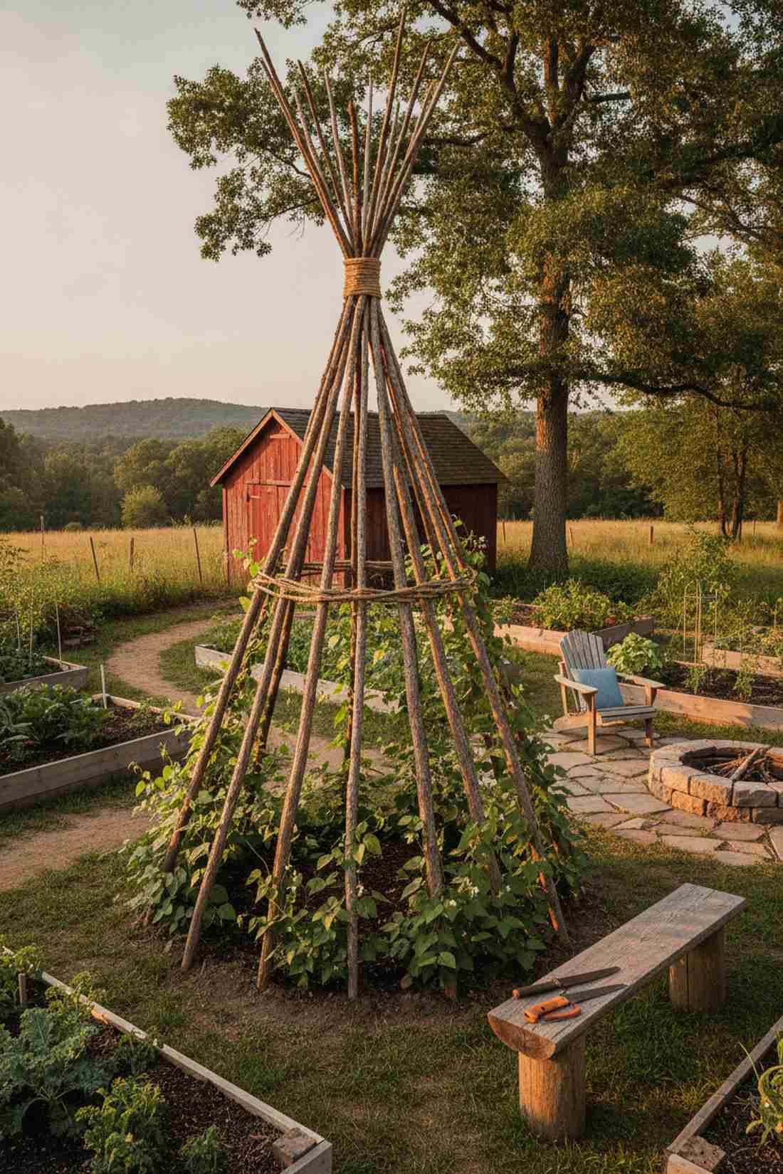sapling poles straight growth
