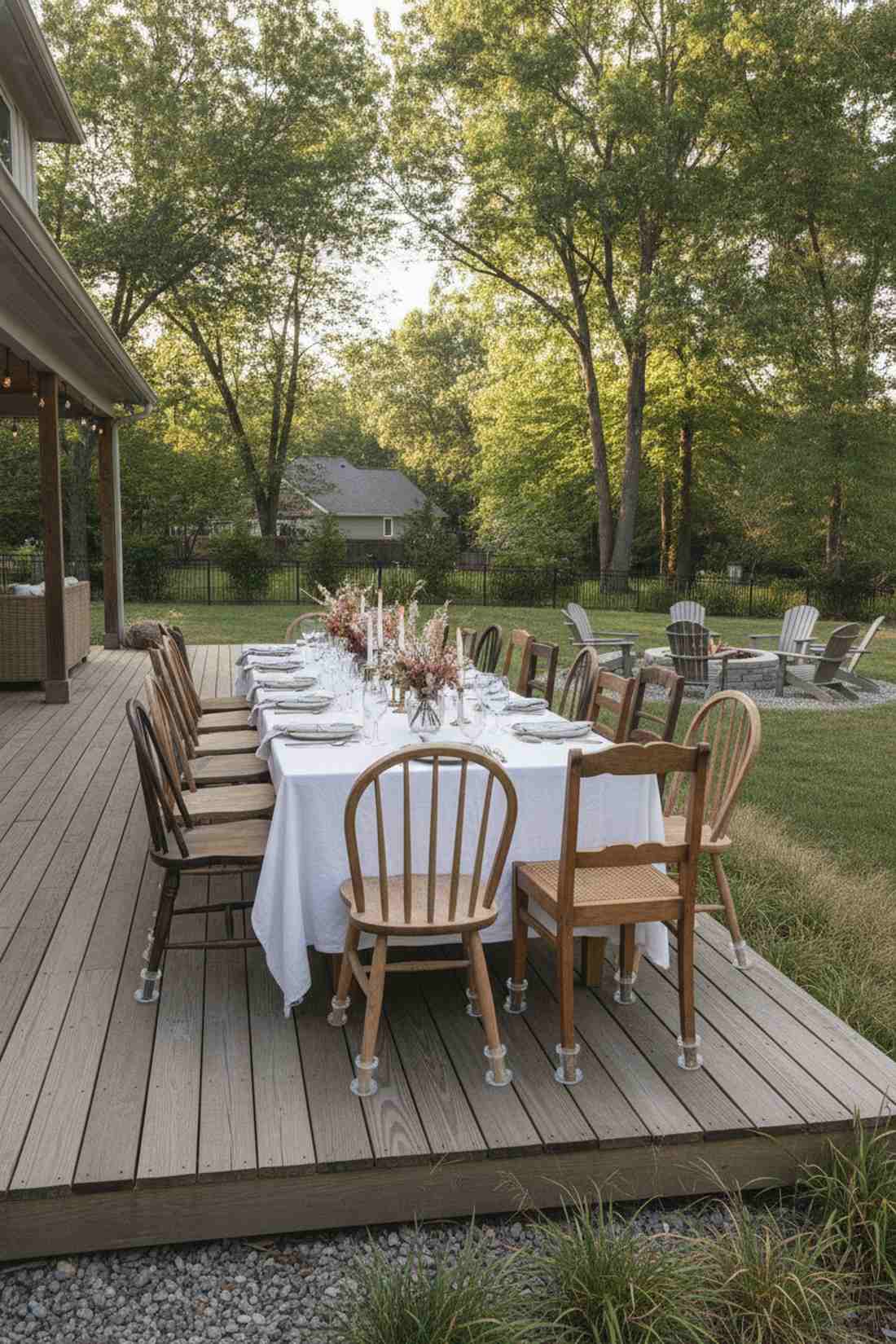 vintage mismatched chairs