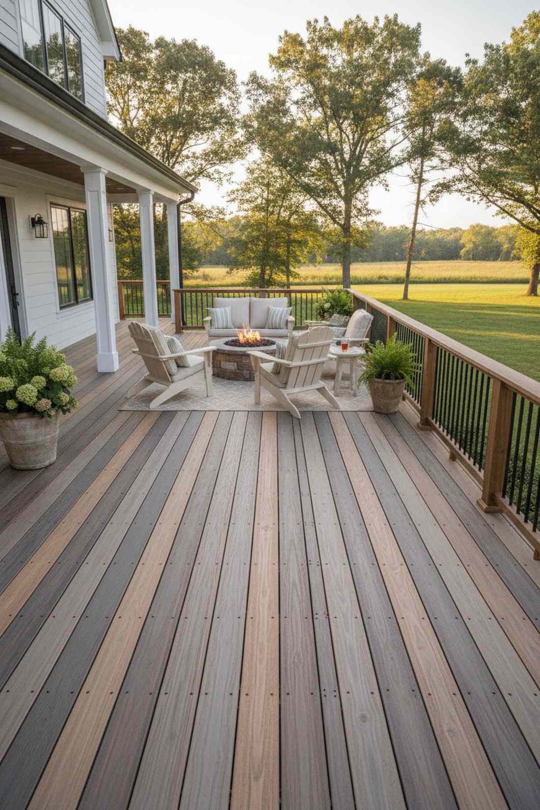 mixed width plank pattern