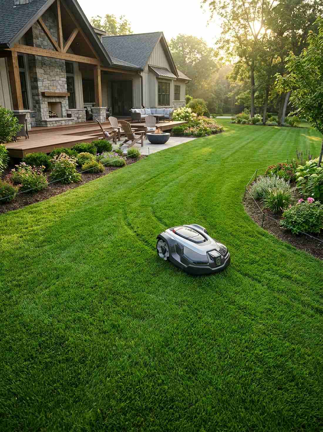 robotic lawn maintenance