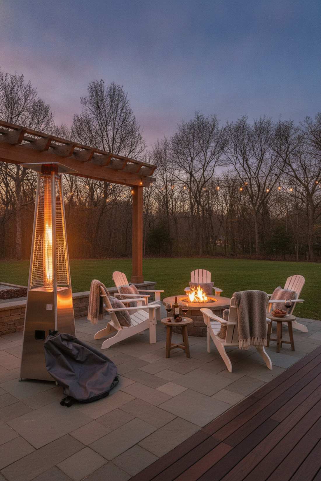 patio heater arrays