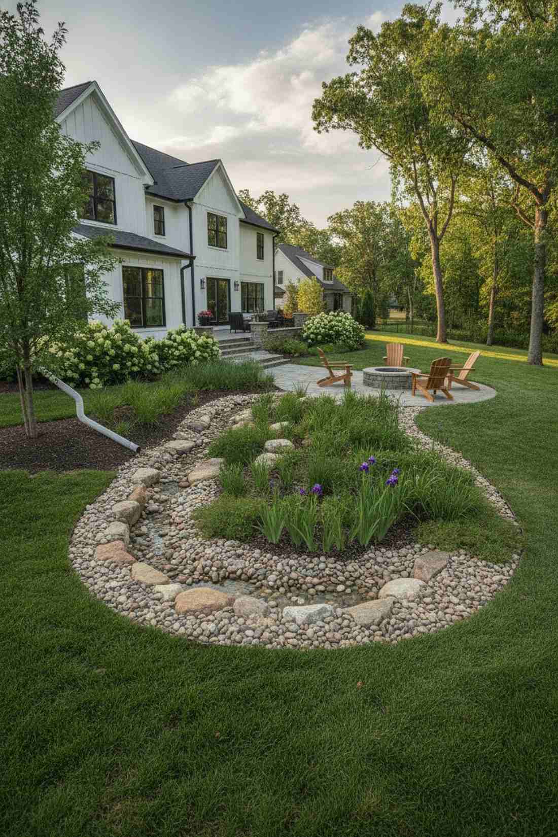 rain garden depression