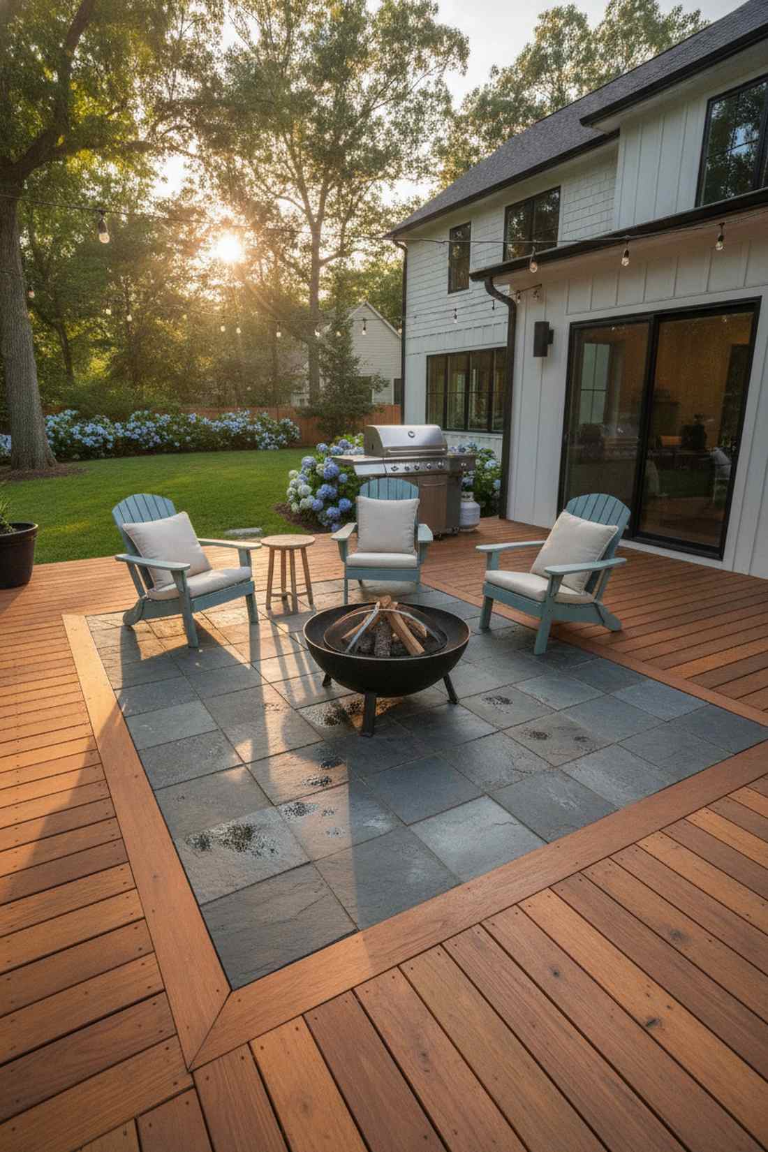 stone inset accent zones