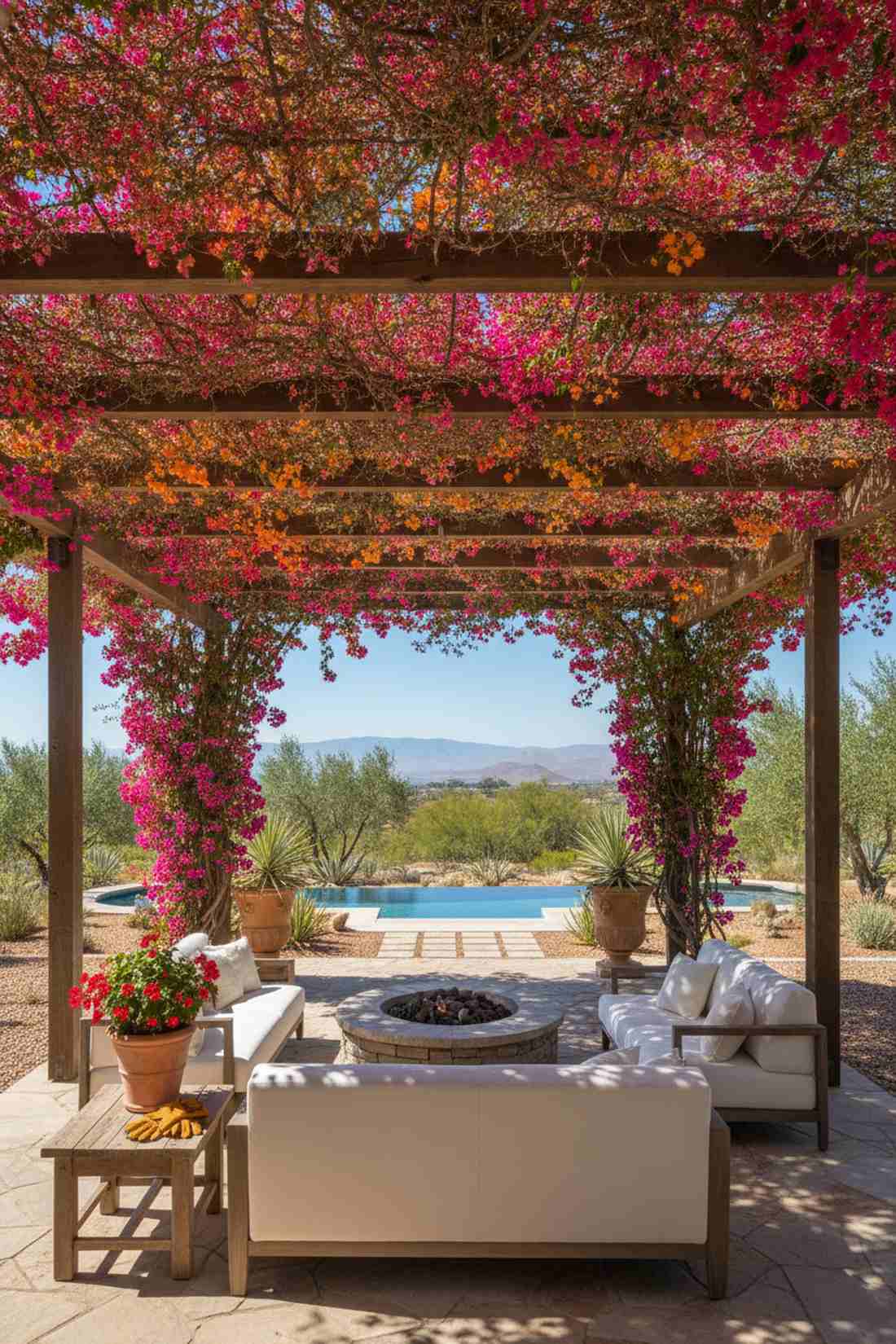 bougainvillea climbing canopy