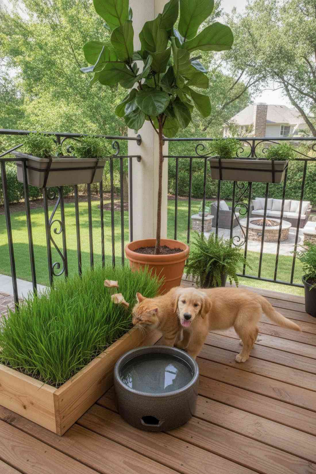 pet friendly garden layout