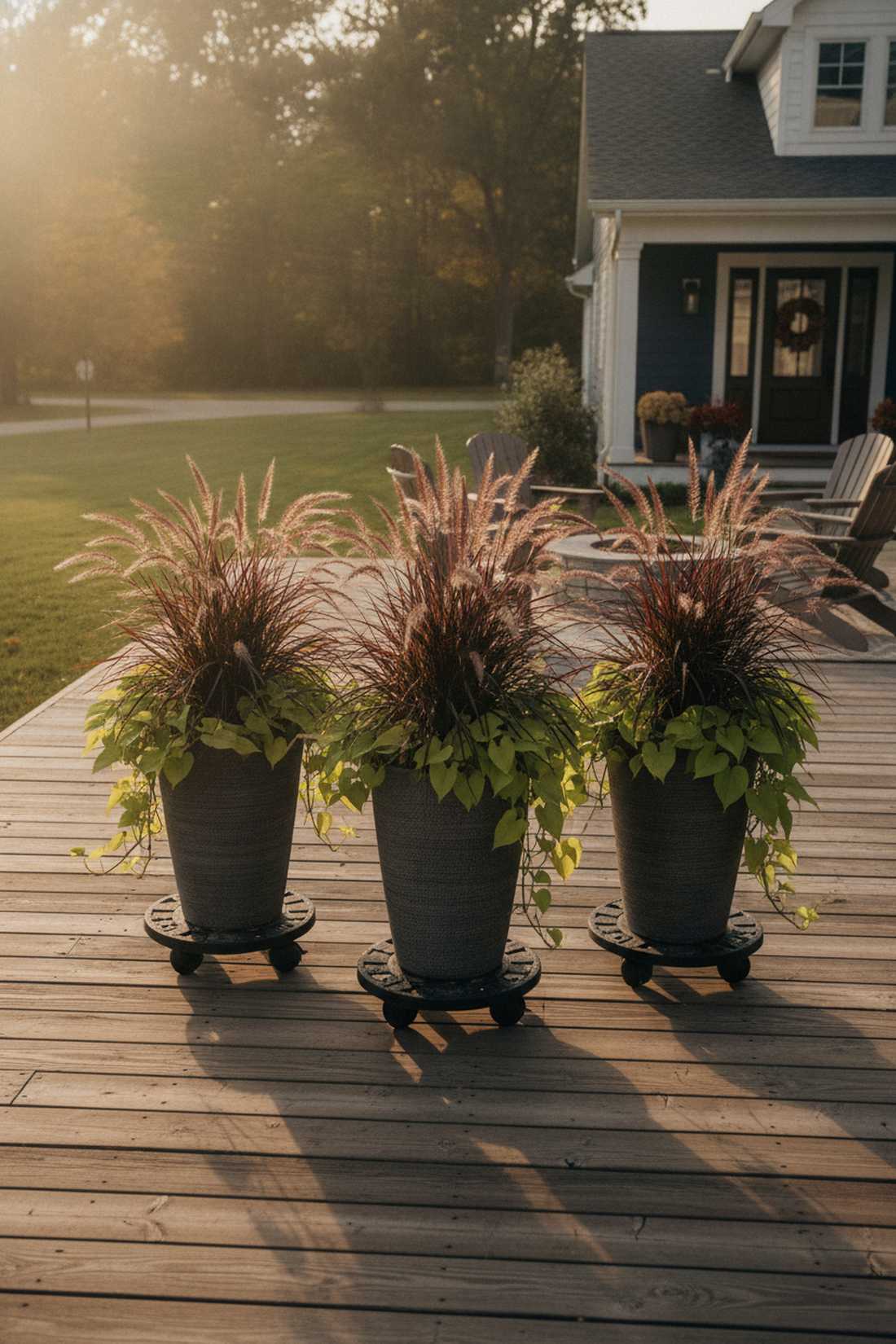 purple fountain grass