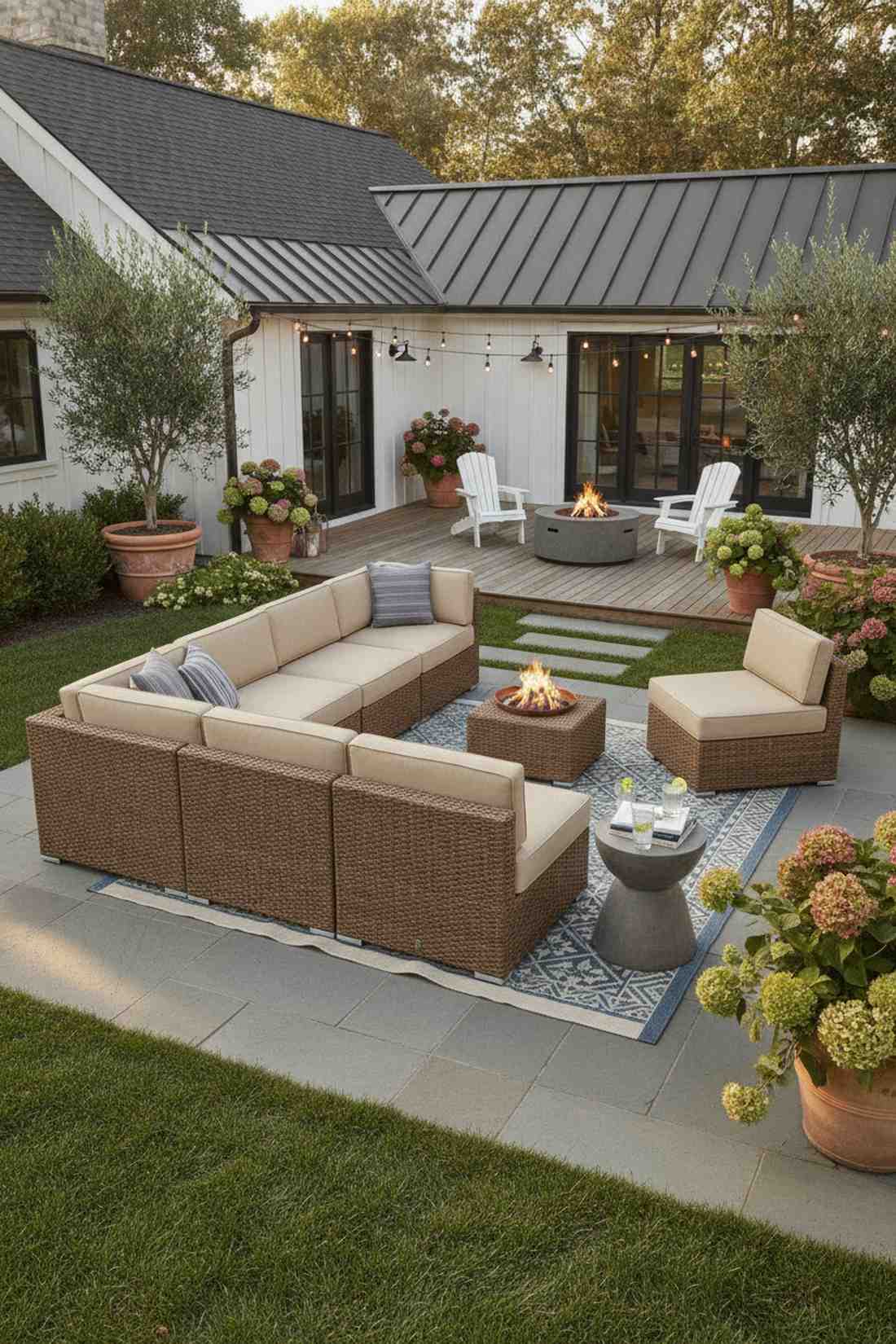 sectional seating with modular pieces