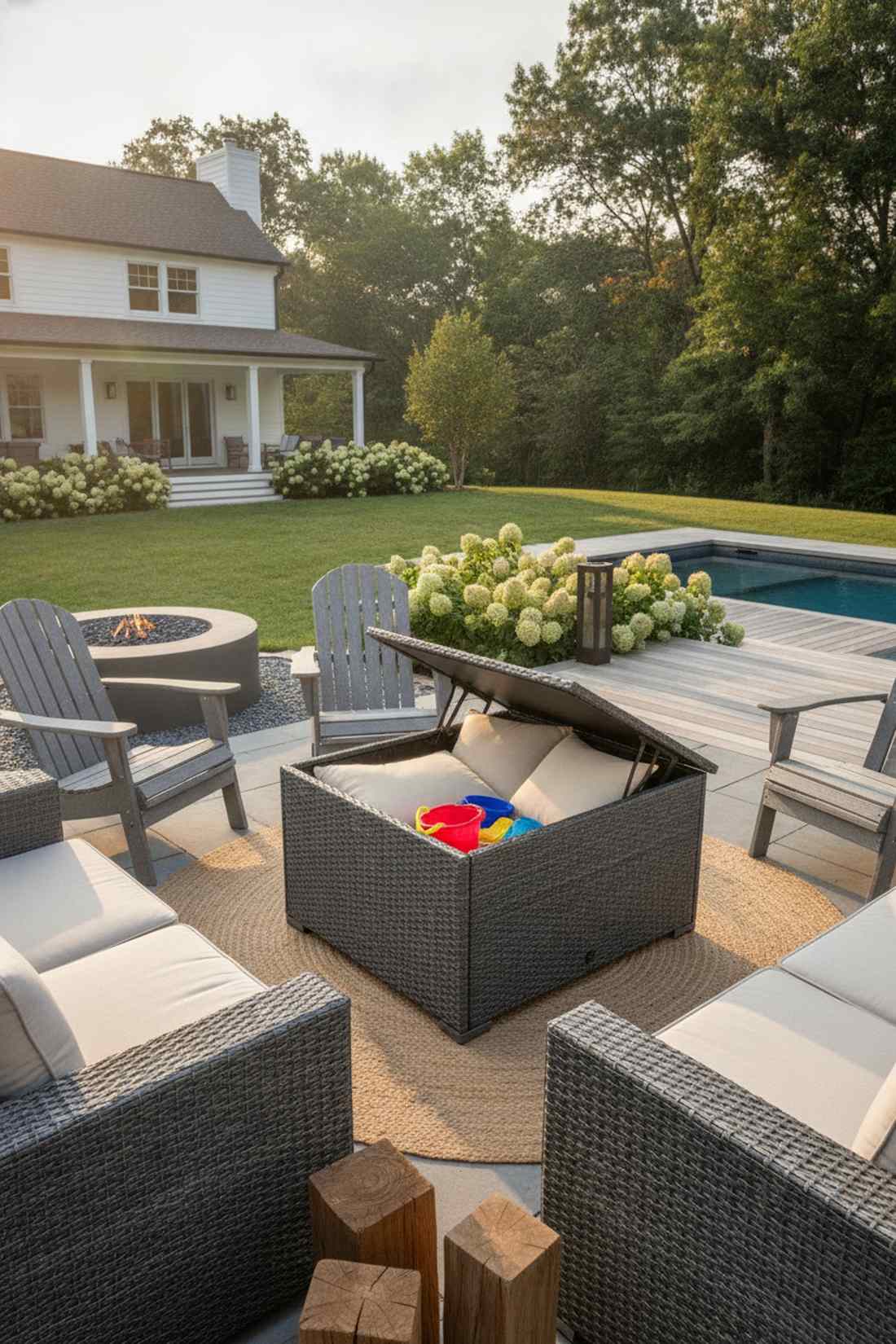 all weather storage ottoman