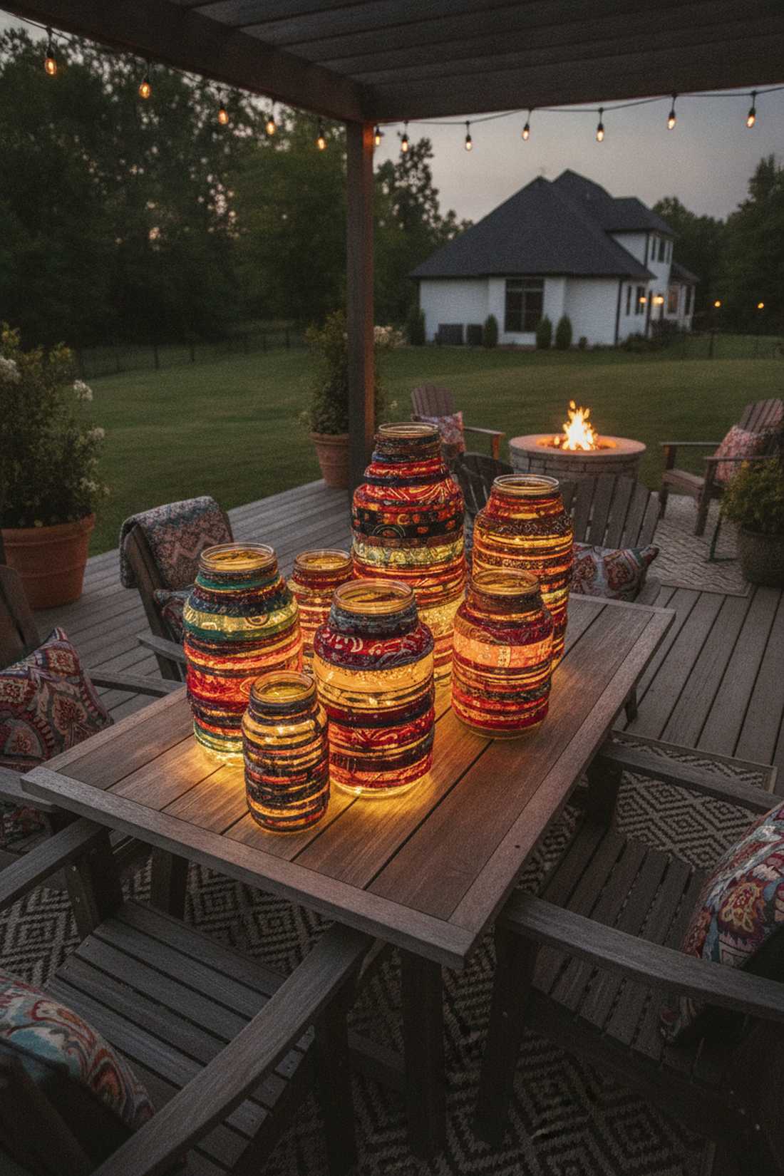 fabric scrap bohemian wraps