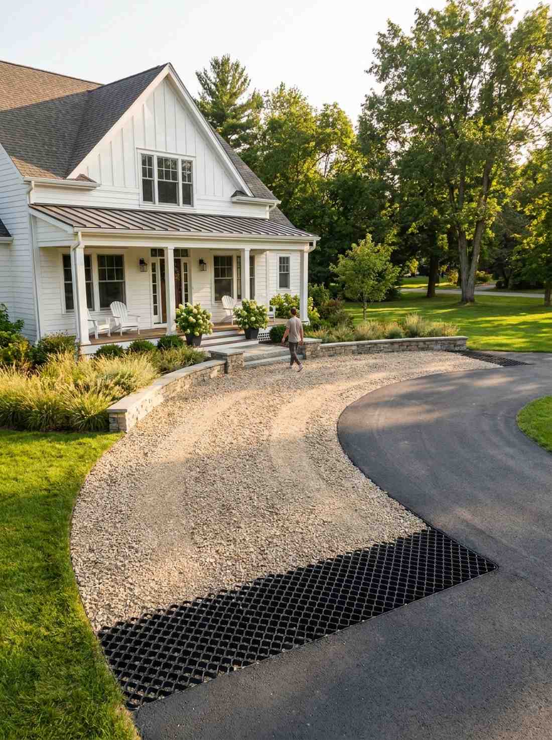 gravel forecourt buffer