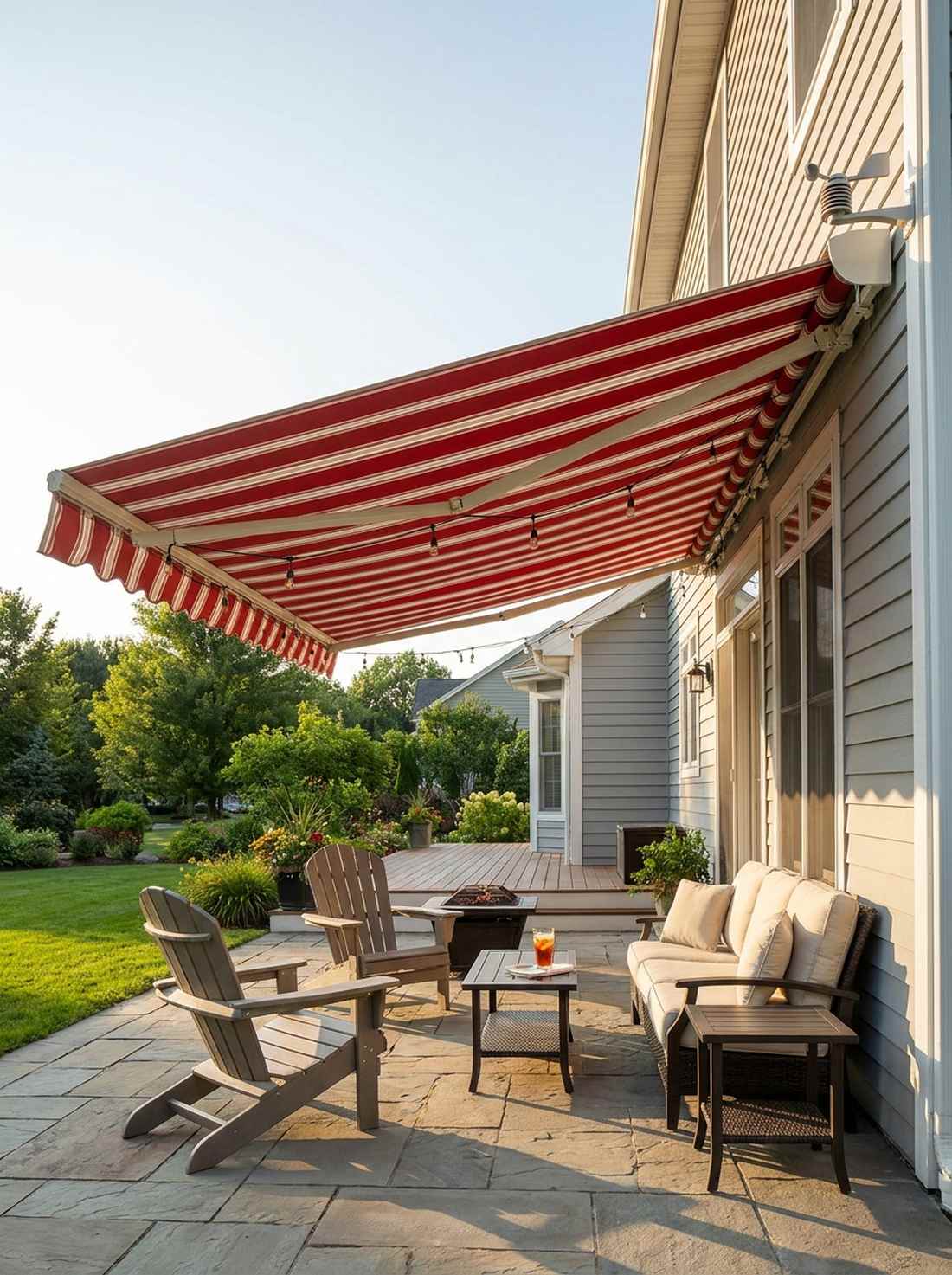 retractable awning shade