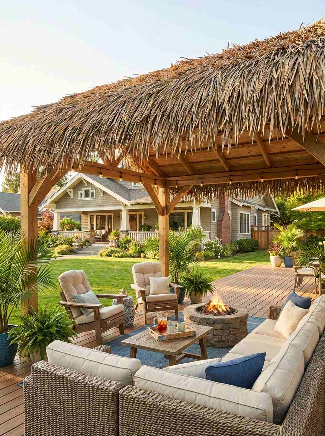 thatched roof structures