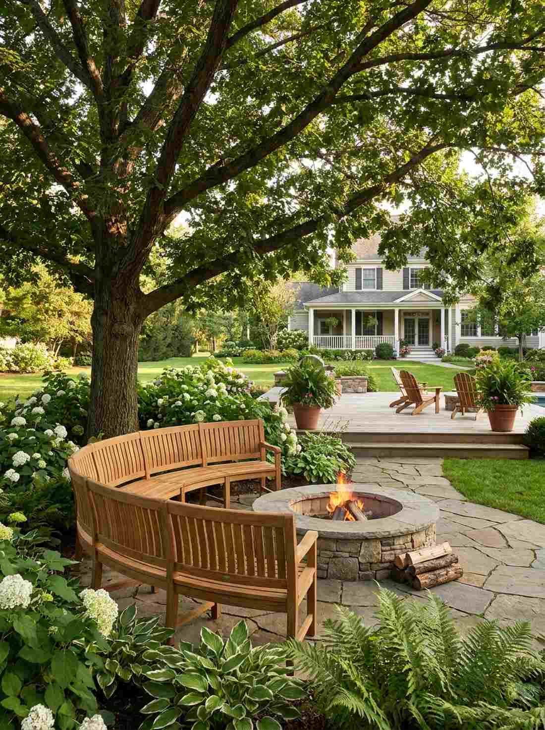 banana bench with gentle arc