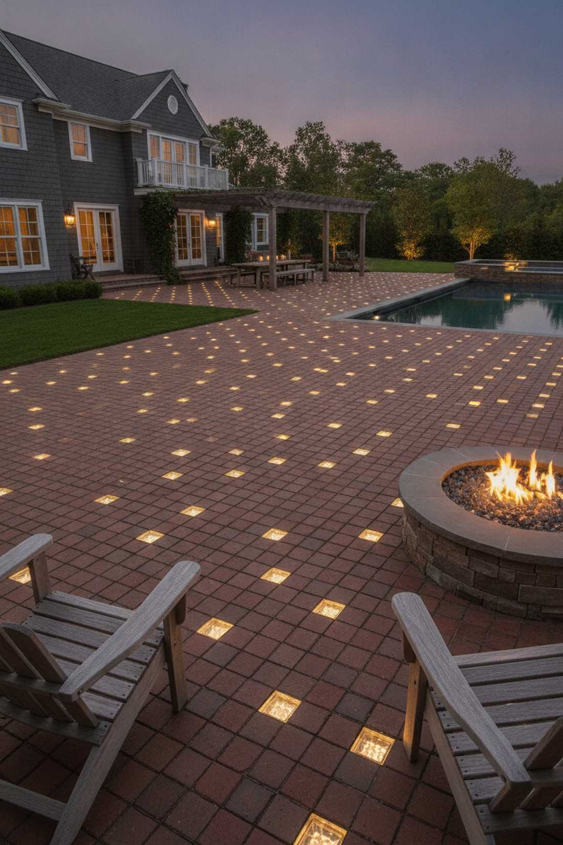 brick paver integrated solar tiles
