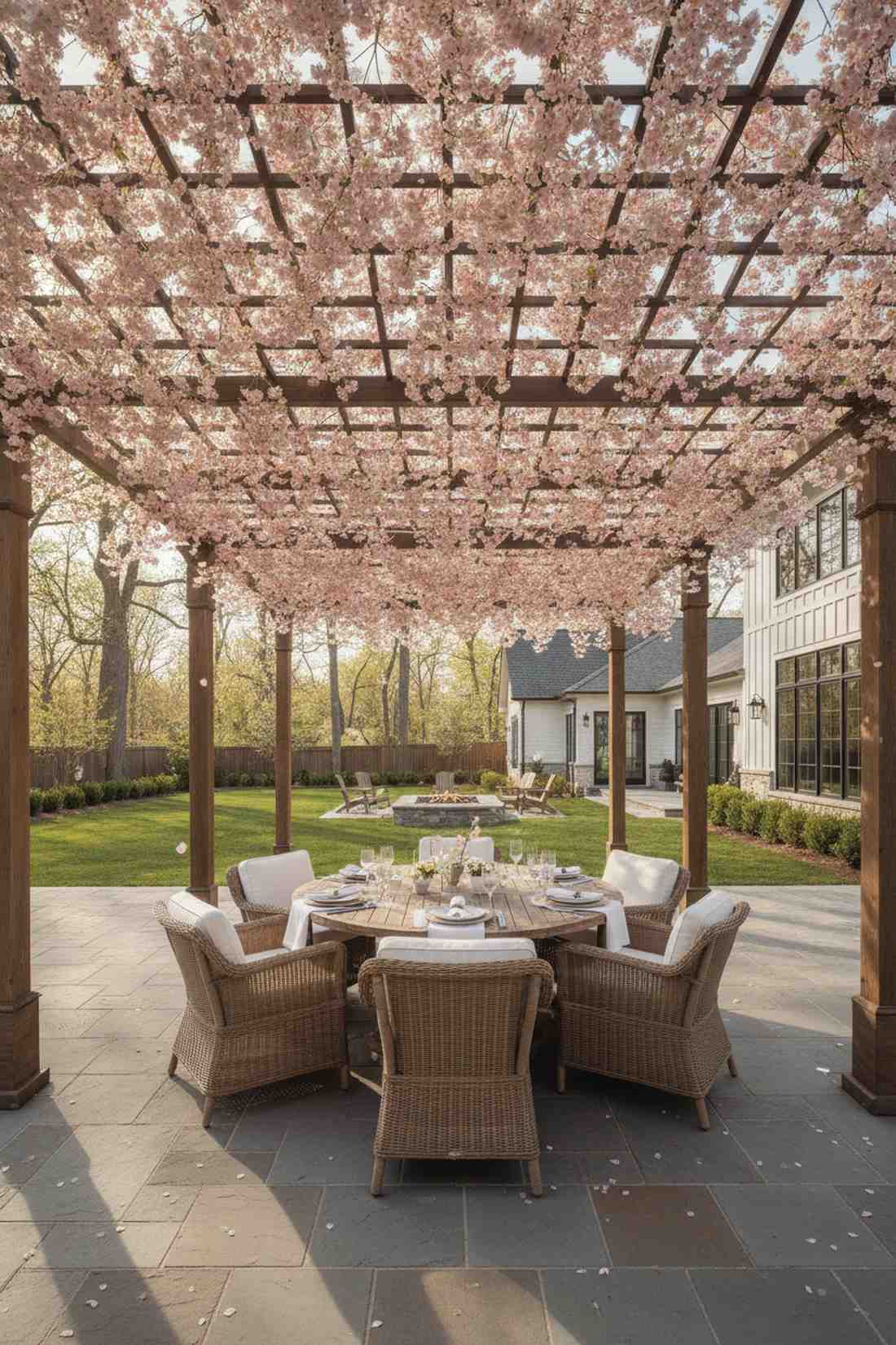 cherry blossom canopy