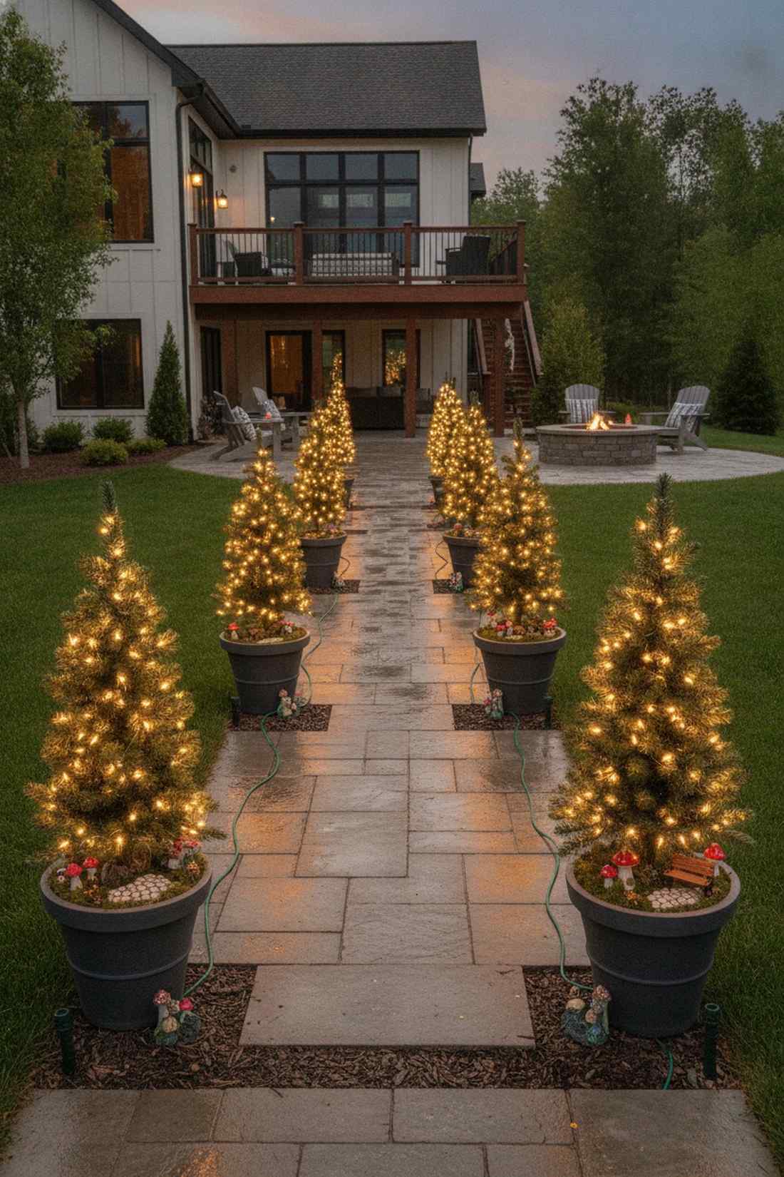 christmas tree path lights
