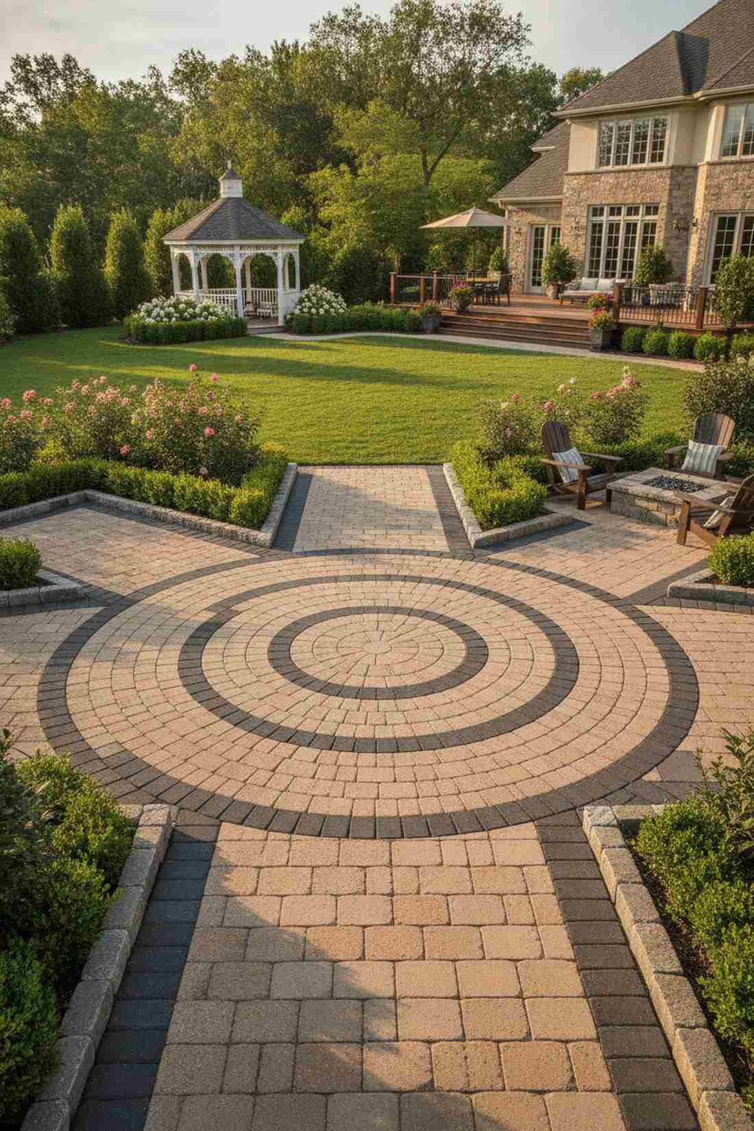 circular paver medallion