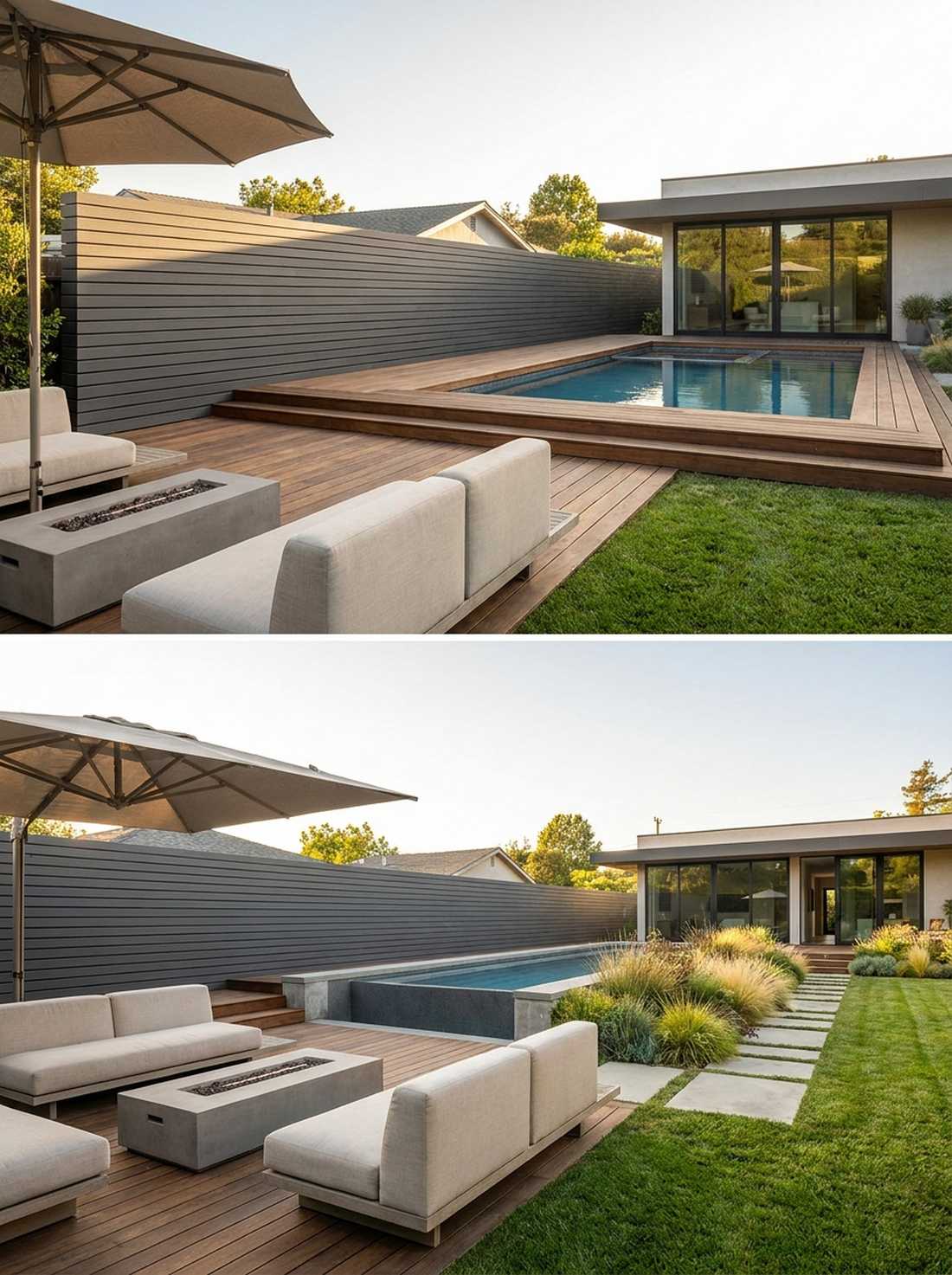 composite metro style continuous slat system