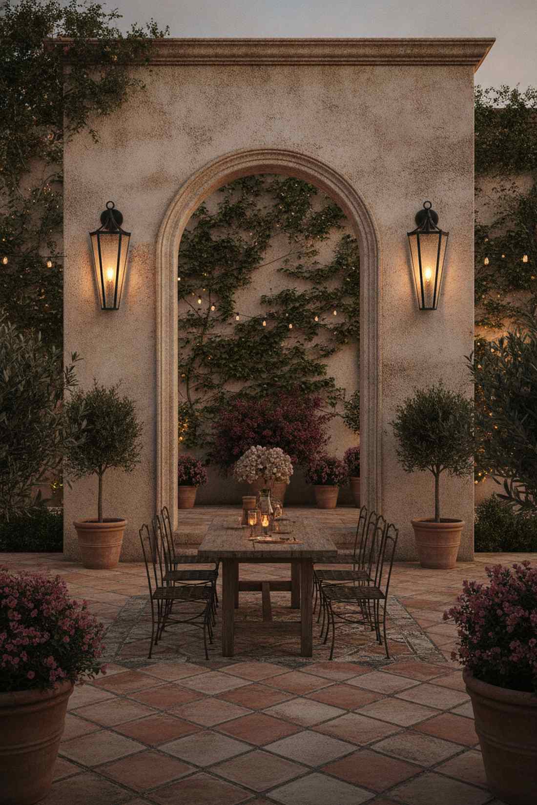 curved tapered sconces