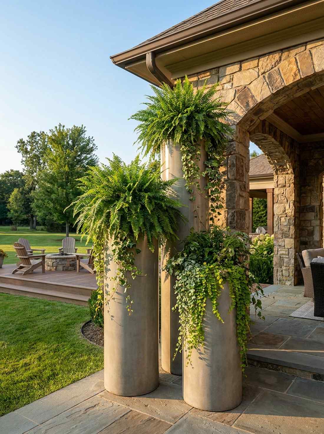 cylindrical concrete columns