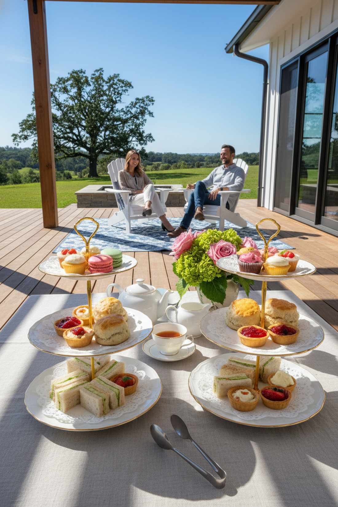 english afternoon tea service