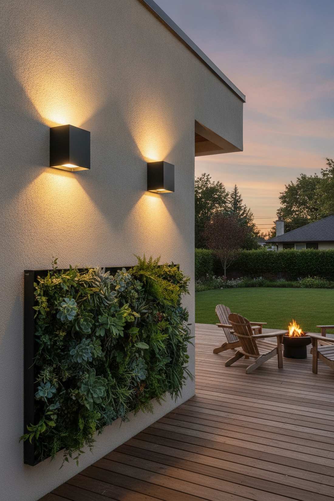 floating box sconces