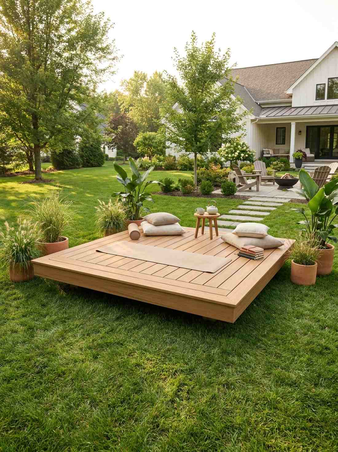 floating deck meditation platform