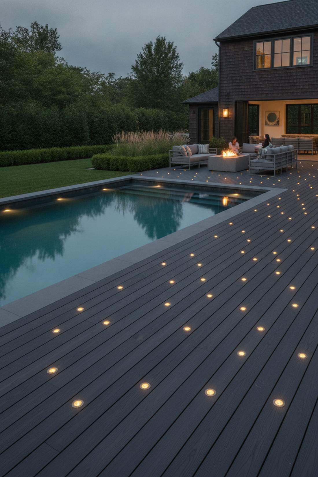 ground flush deck lights