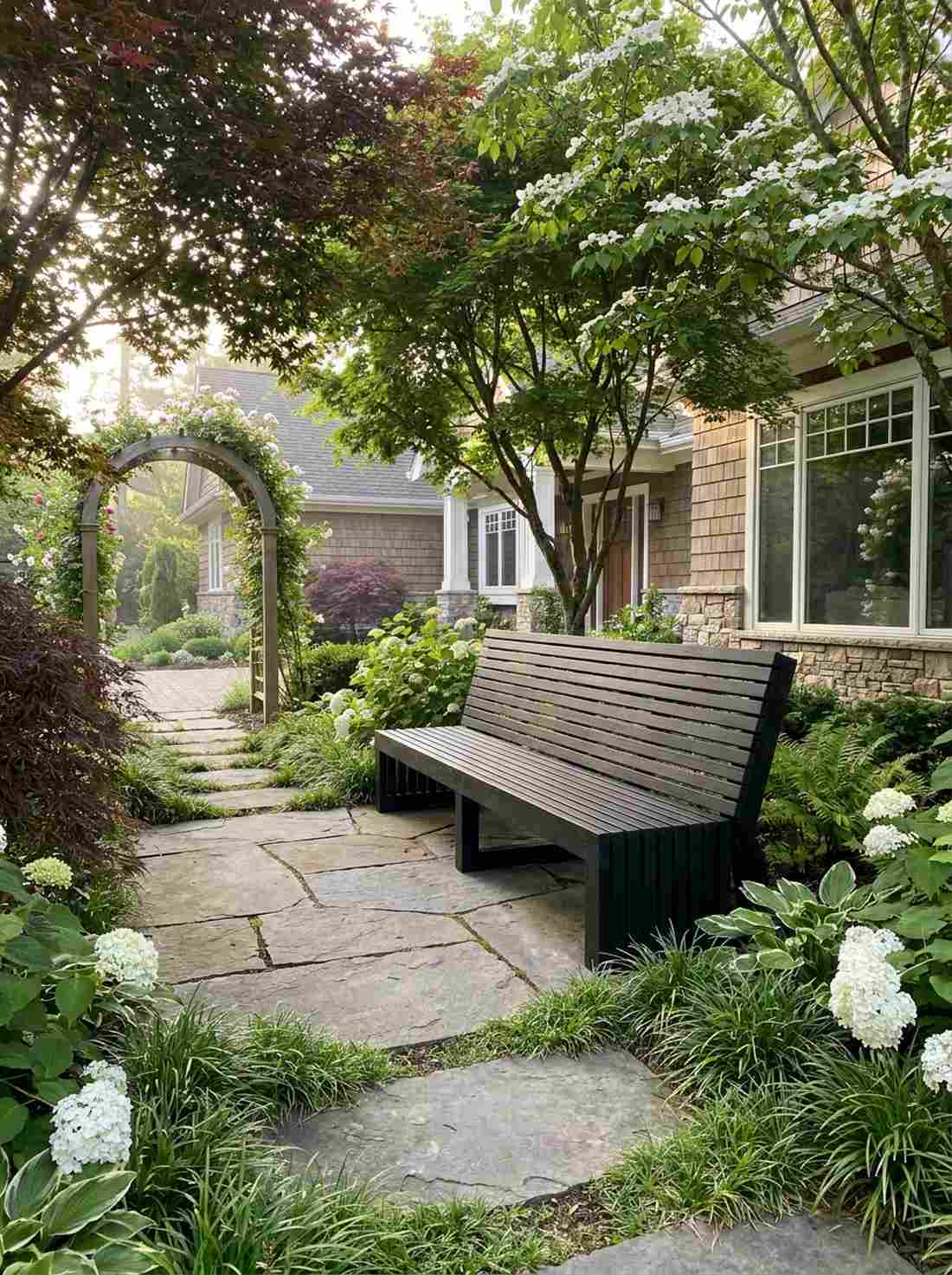 machiai waiting bench structure