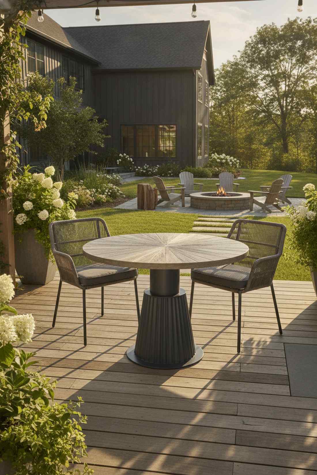 pedestal base bistro table