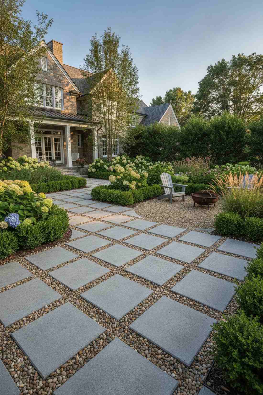 permeable pavers with gravel joints