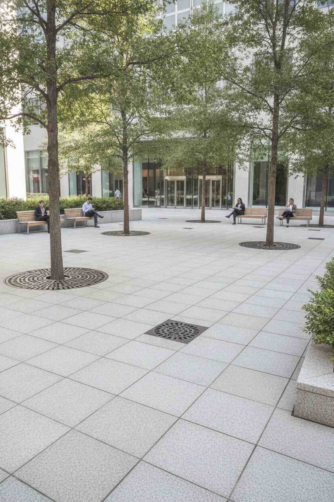 plaza hardscape integration