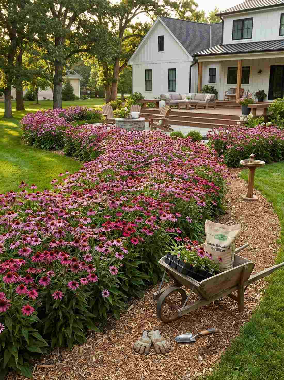pollinator focused flower drifts