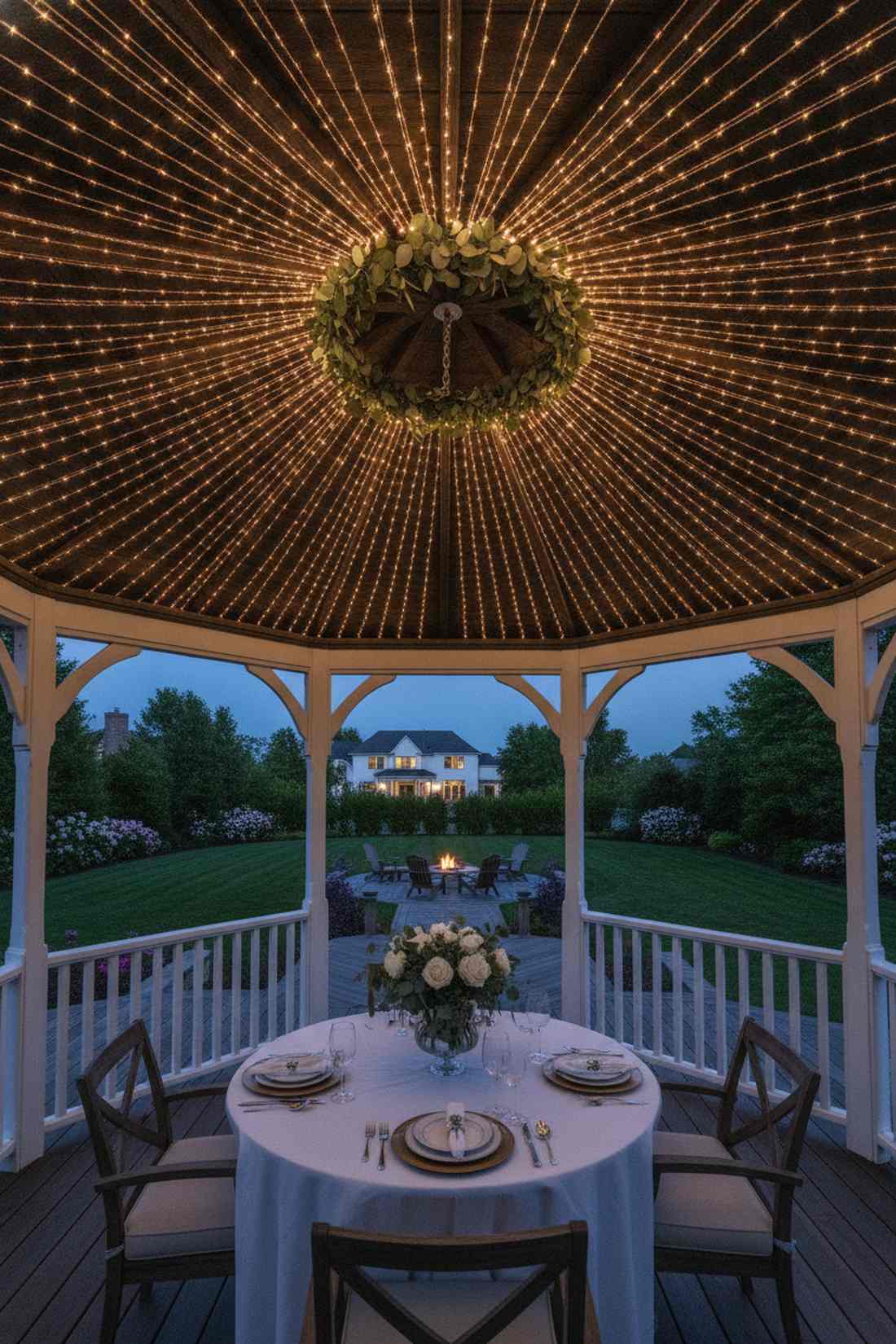 radial starburst ceiling design