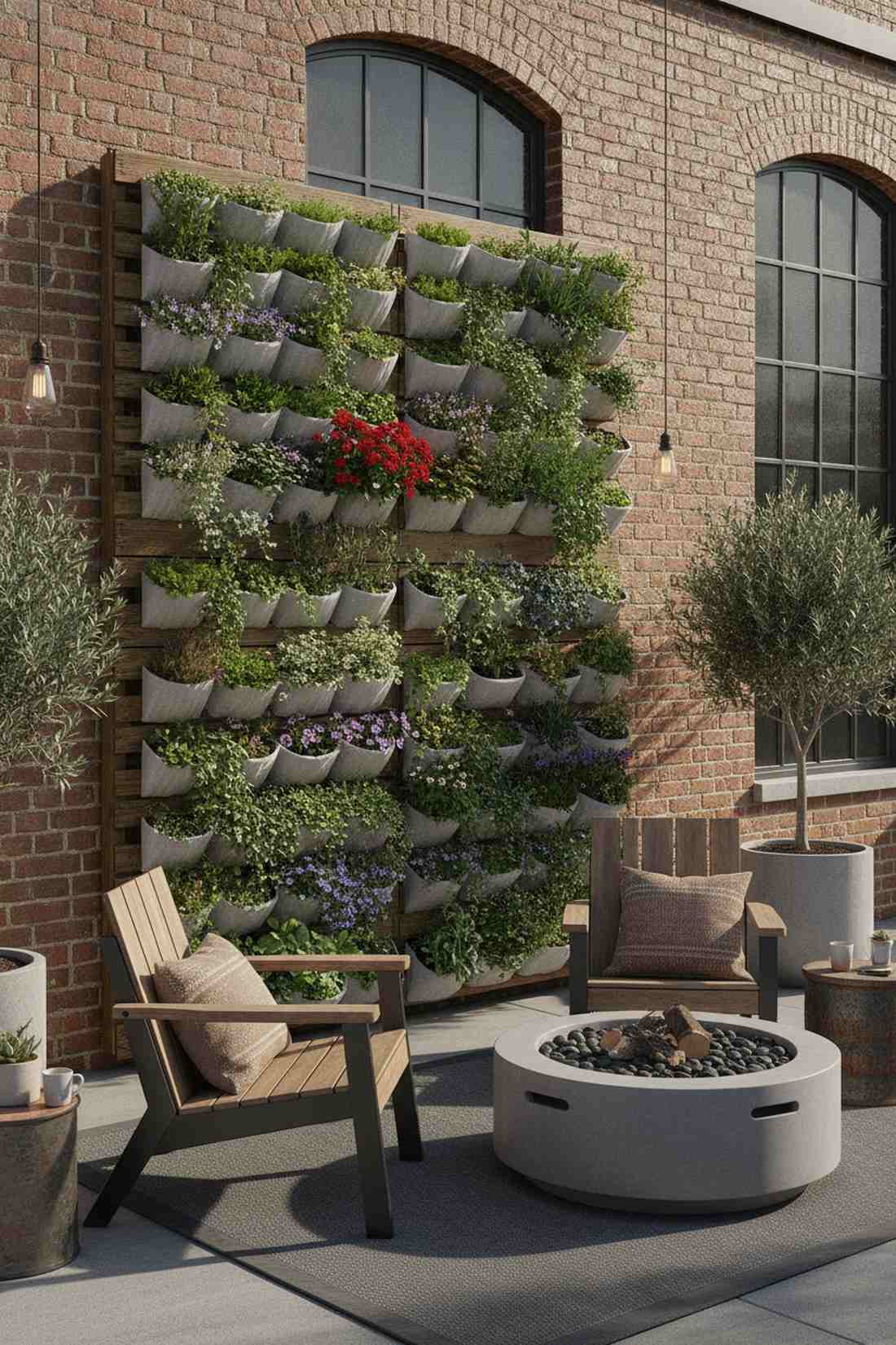 repurposed pallet vertical garden