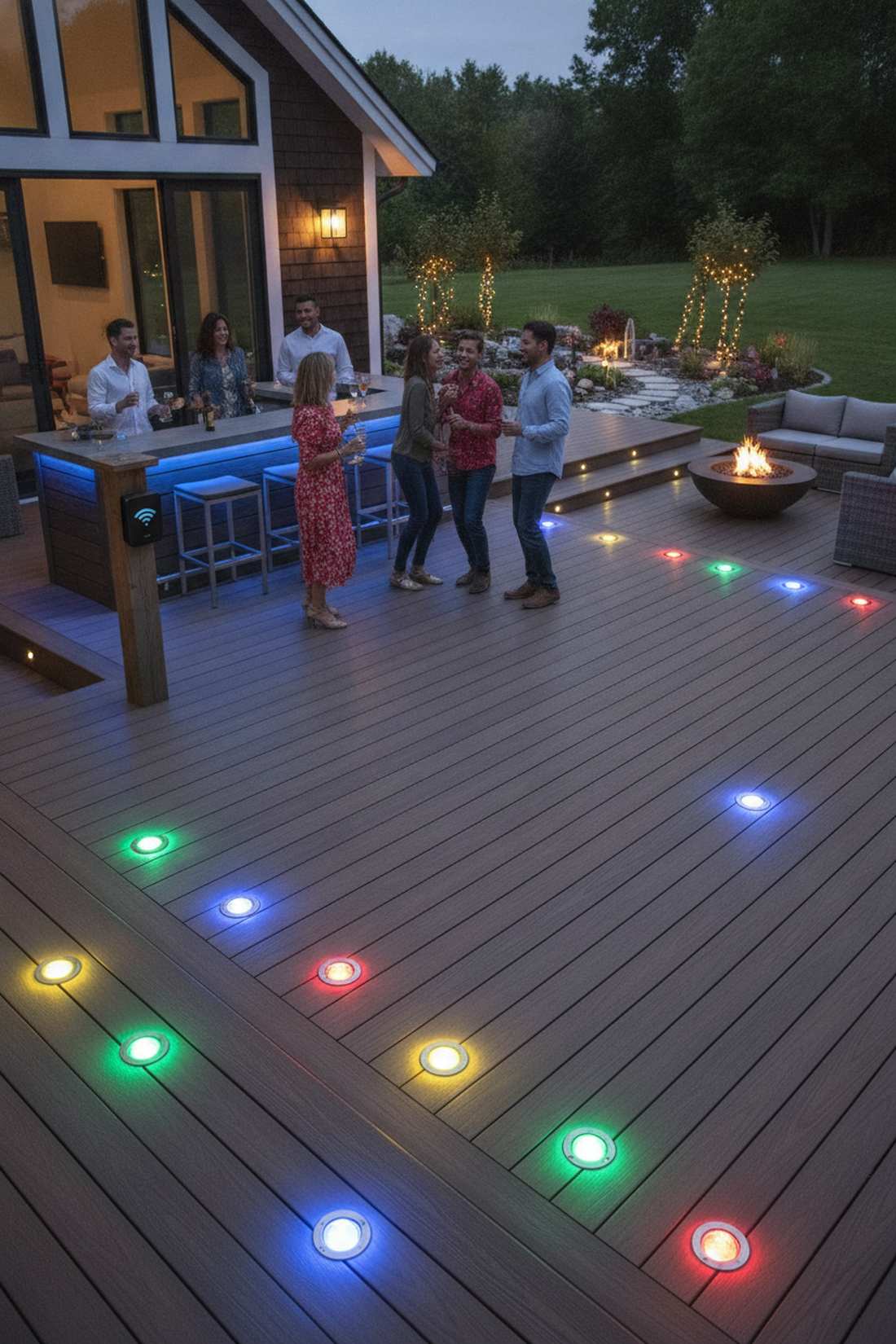 rgb recessed floor spotlights