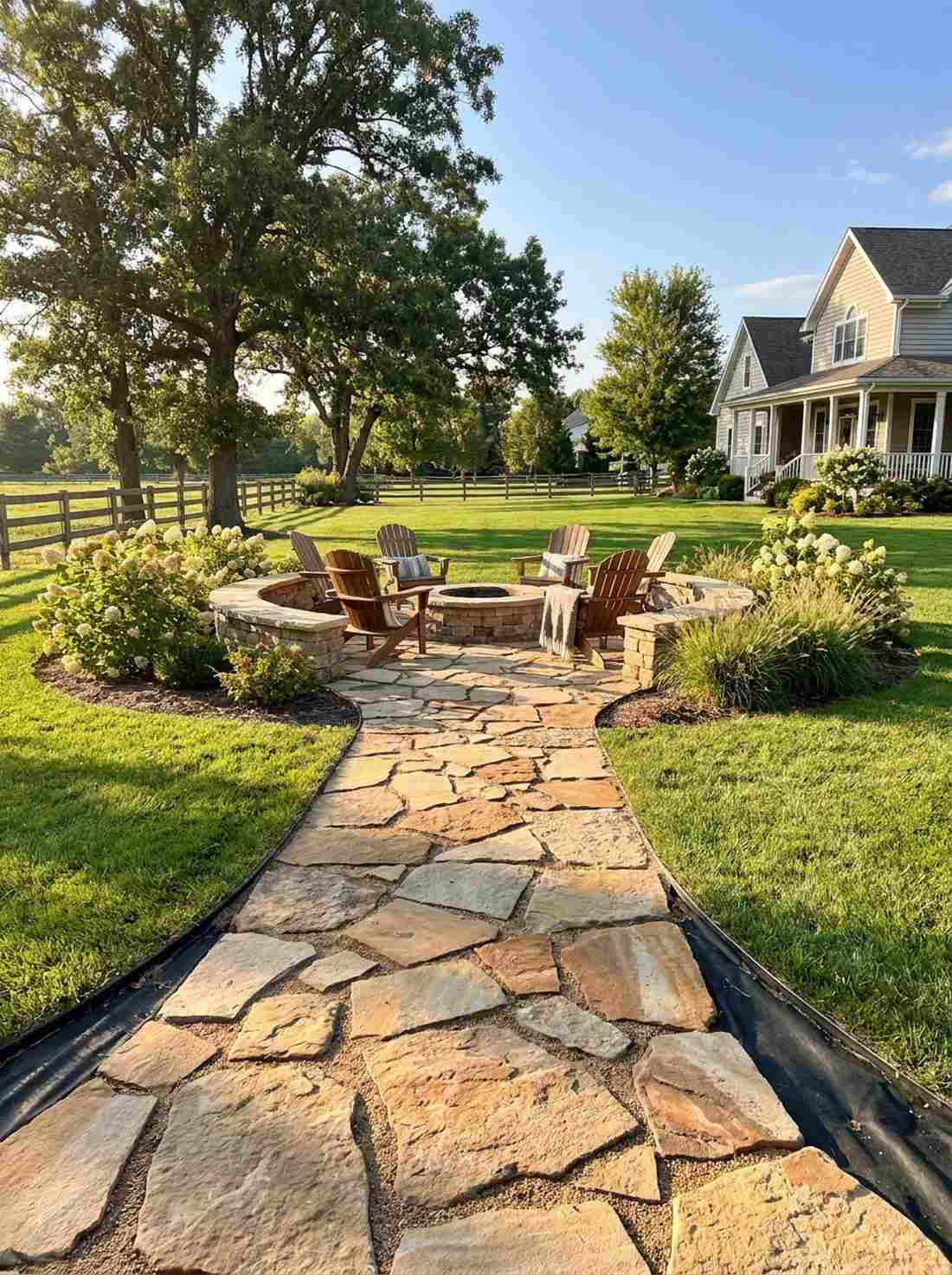 sandstone country garden path