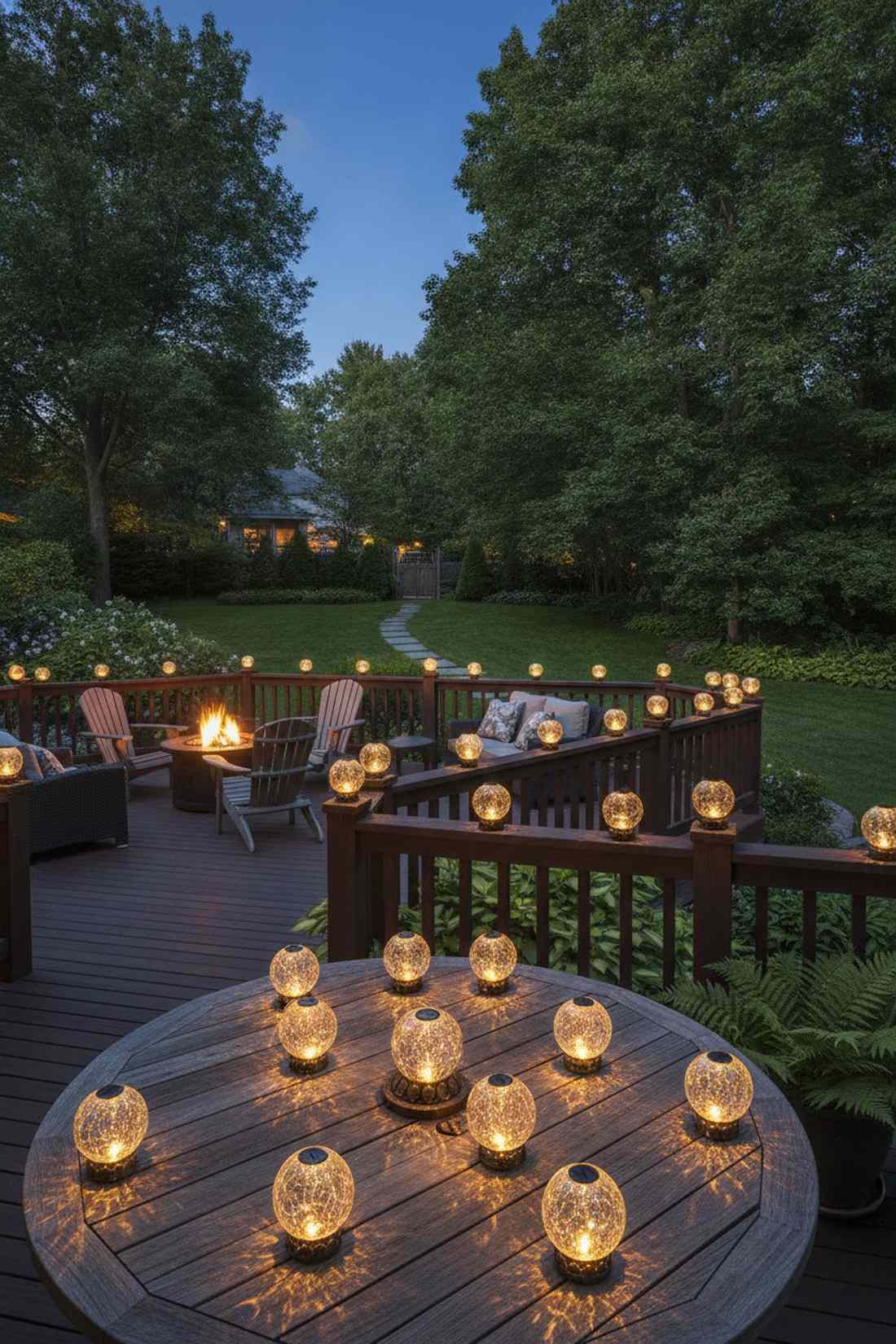 solar crackle glass globes