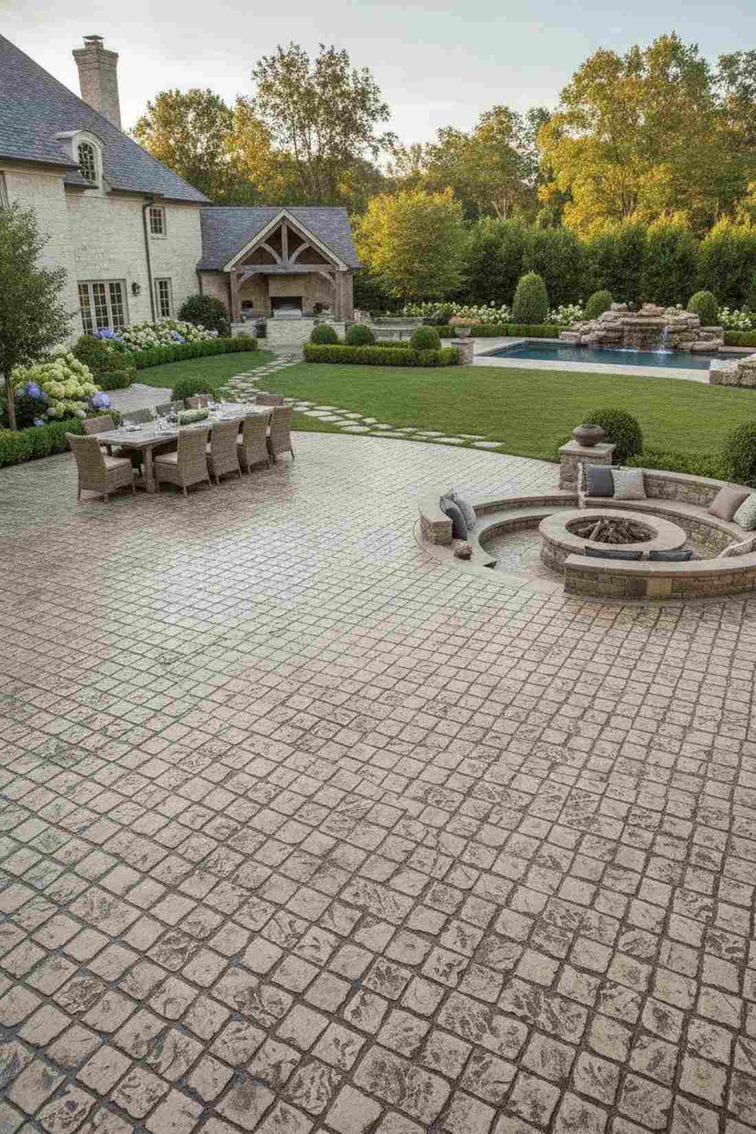 stamped concrete paving