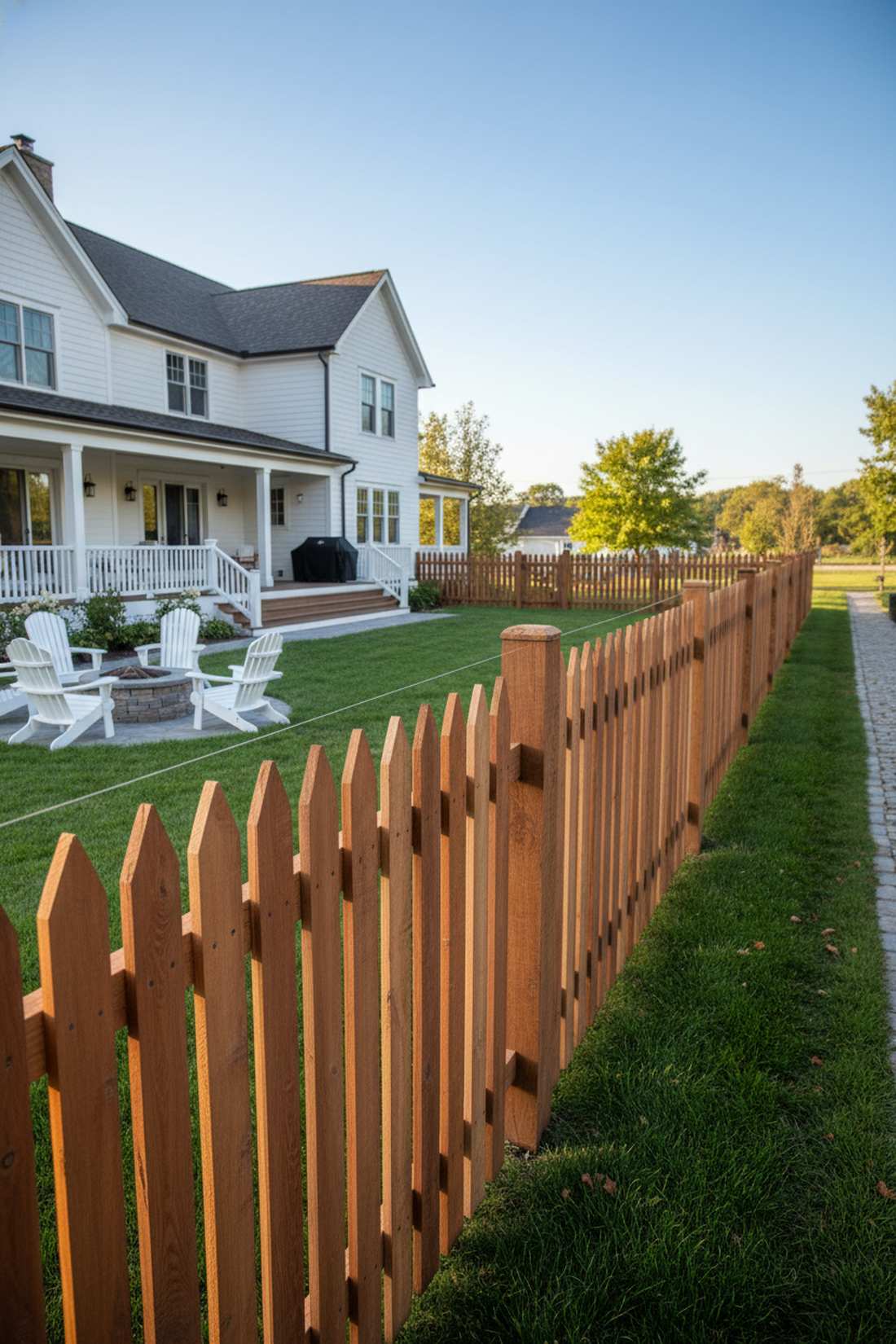 stockade pointed top fence
