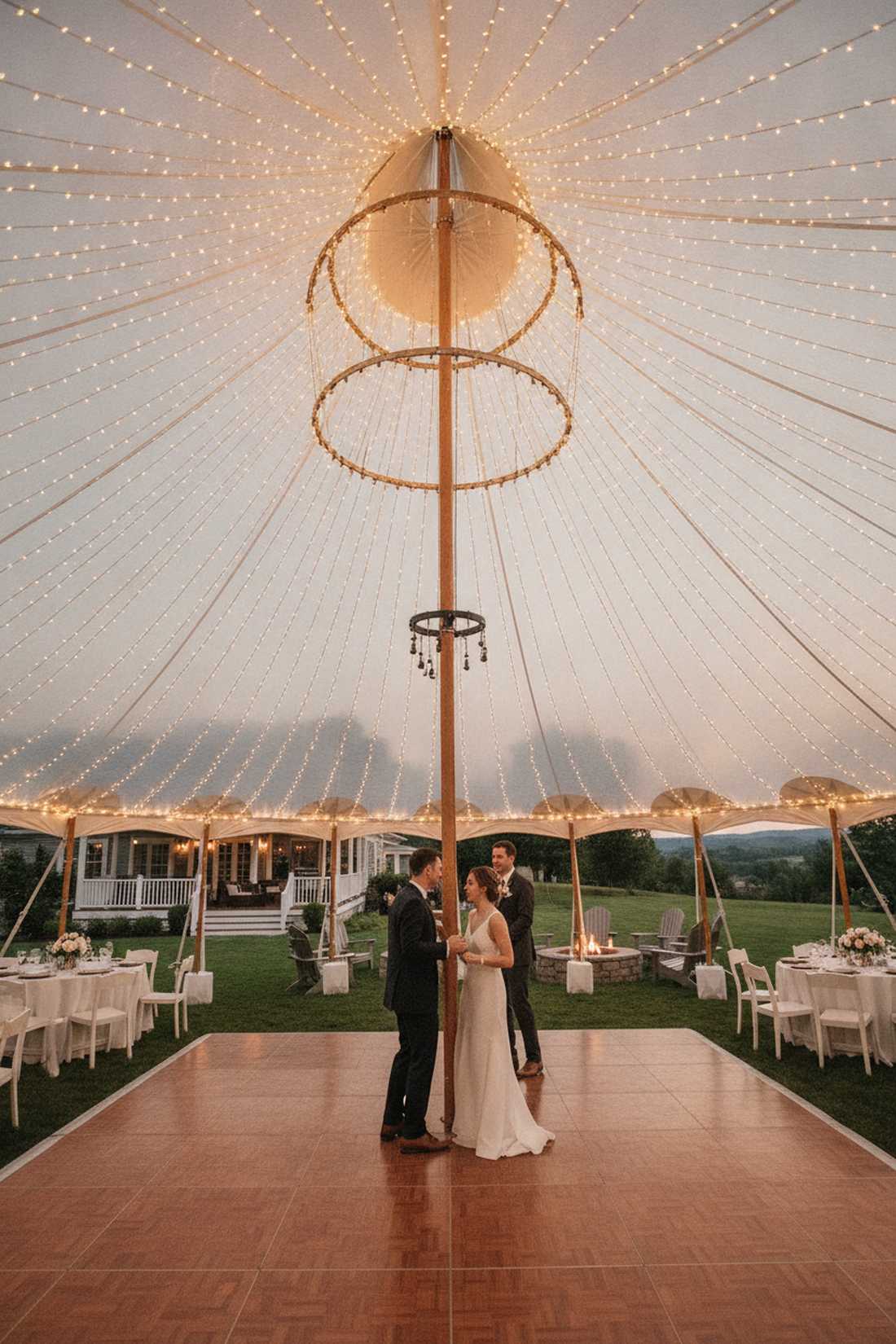 tent pole radial design