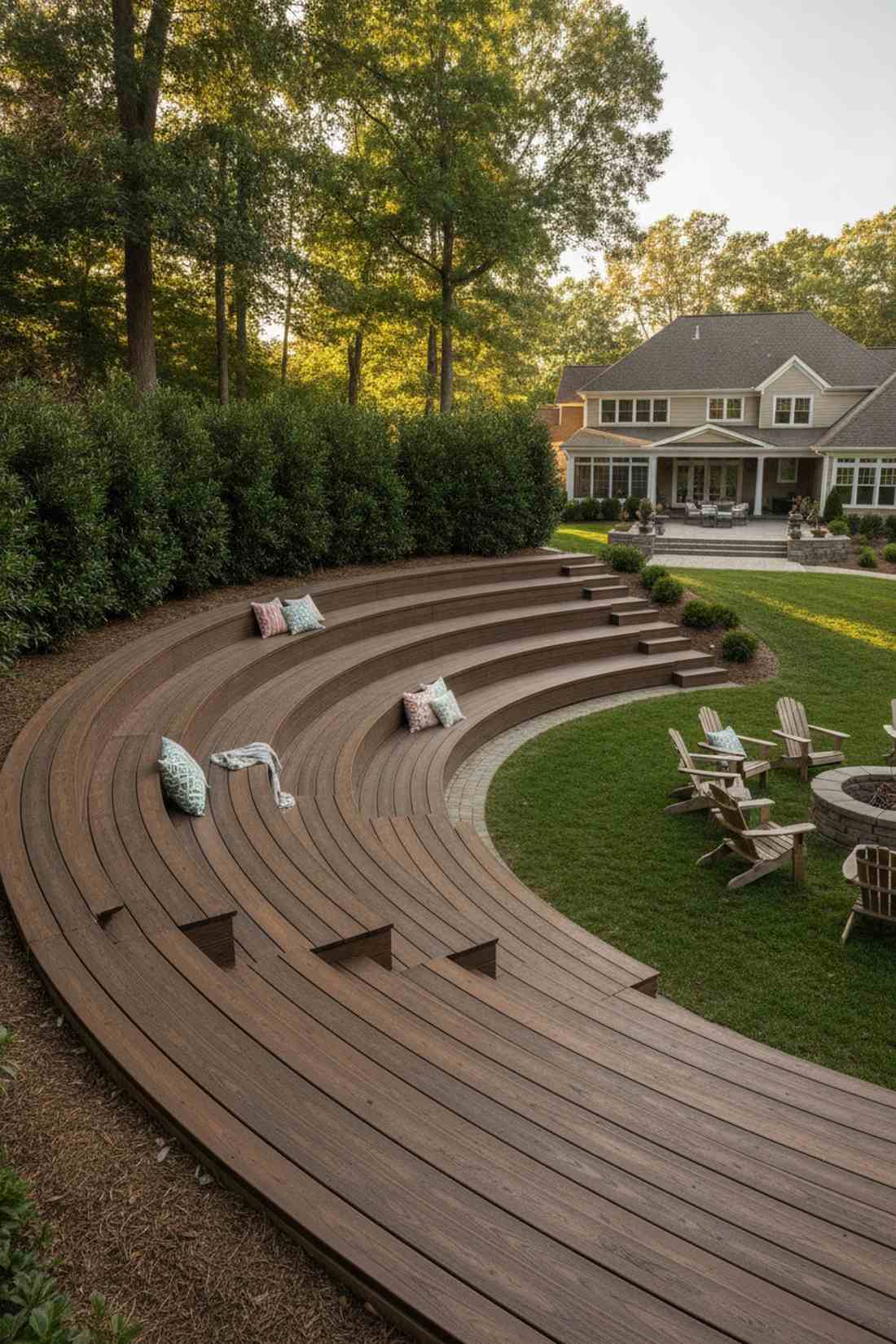 three quarter circular amphitheater