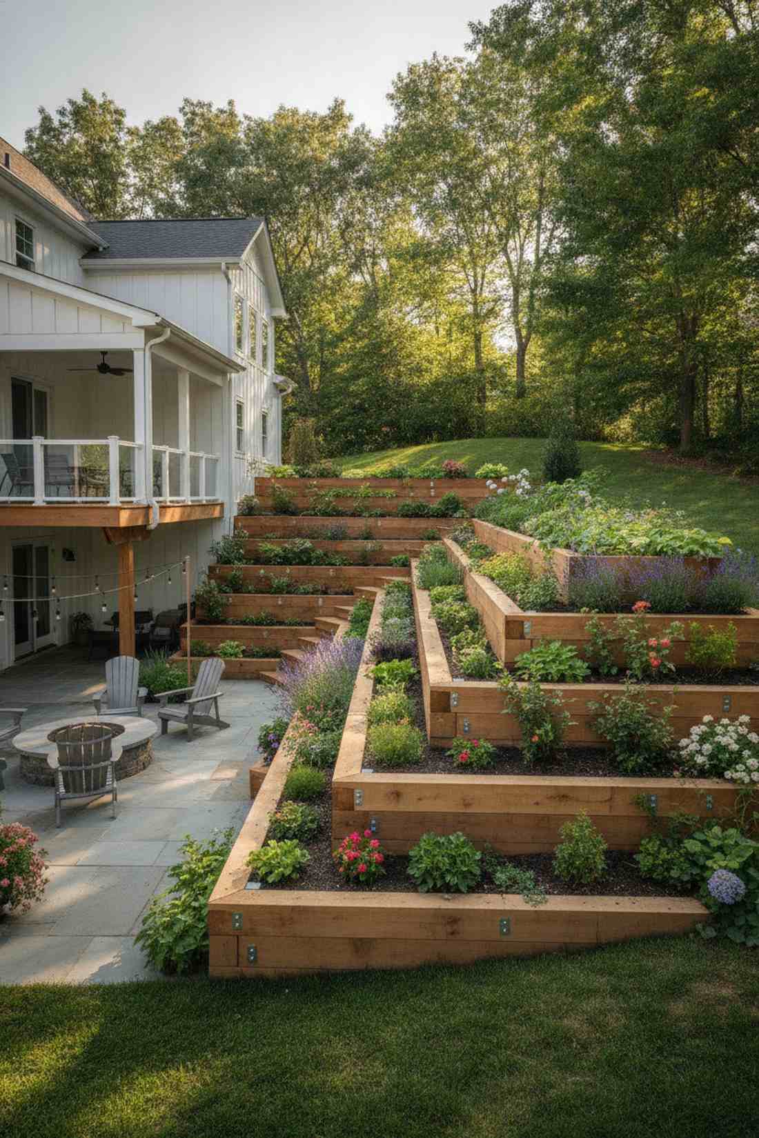 tiered step bed system