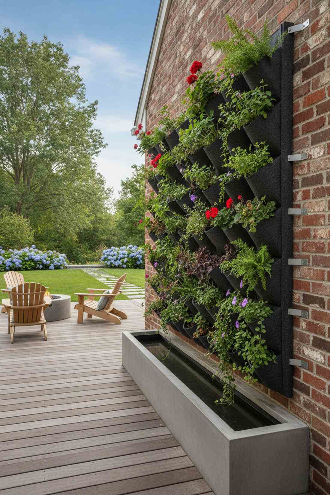 vertical wall pocket system